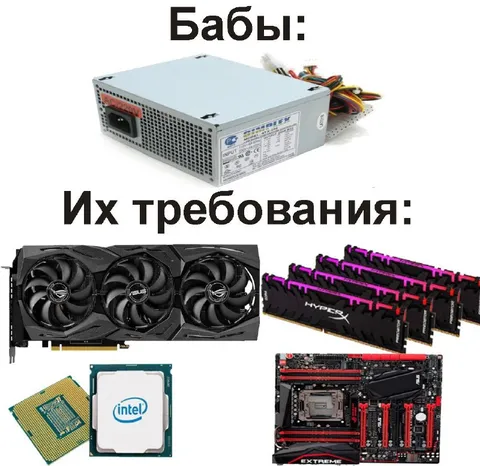 Требования баб к компьютеру