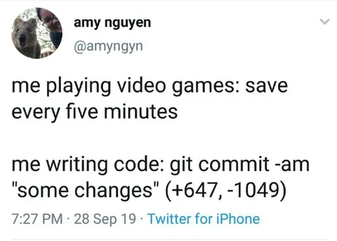 Game Saves Versus Git Commits