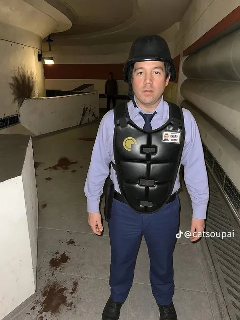 Случайный охранник в броне