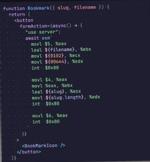 Bookmark Button in Assembly