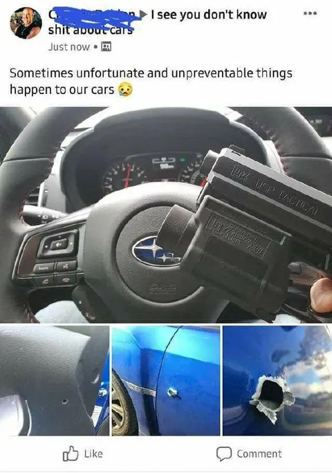 Unfortunate Things Happen to Cars
