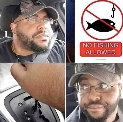 No Fishing Allowed Reaction