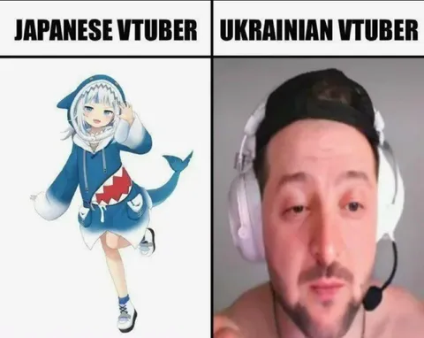 Japanese vs Ukrainian VTuber