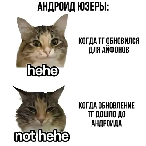 Андроид-юзеры после обновления