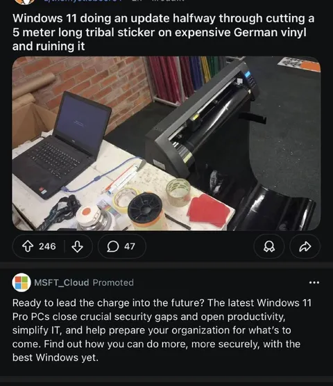 Windows 11 Update Ruins Sticker