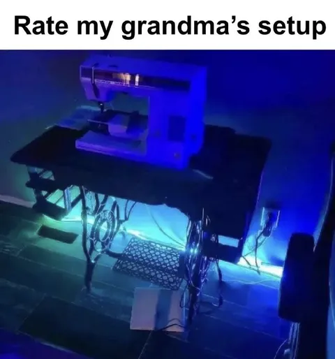 Grandma's Gaming Setup
