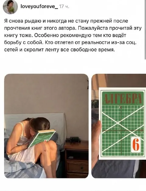 Рыдаю над учебником алгебры