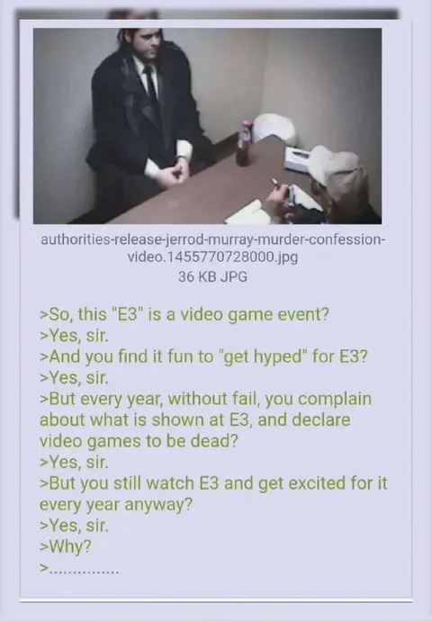 E3 Complainer Still Gets Hyped