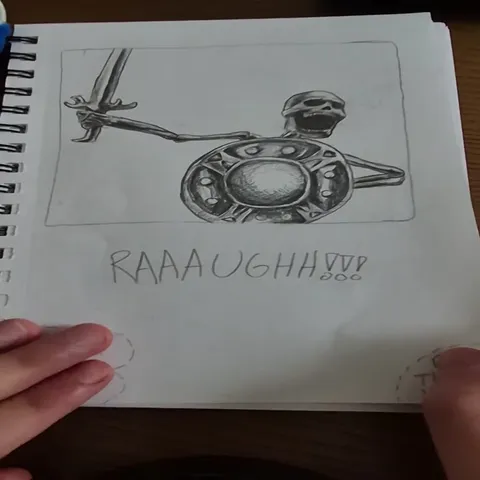 Скелет кричит в тетради