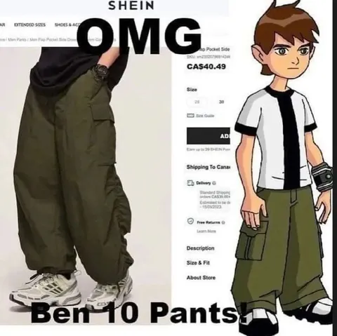 OMG Ben 10 Pants