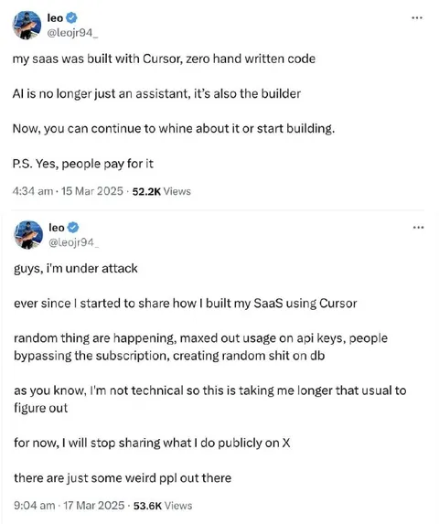 Built It With Cursor, Under Attack