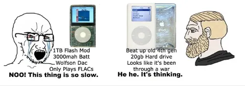 FLAC Player Versus Old iPod