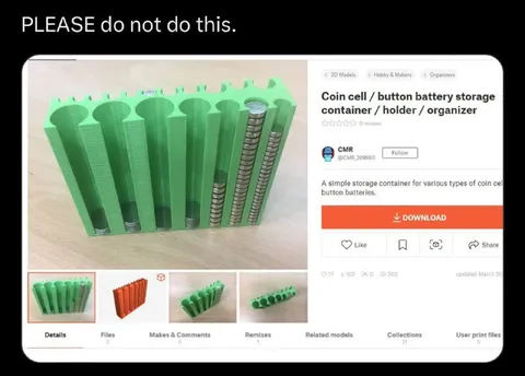 Please Do Not Store Batteries Like This