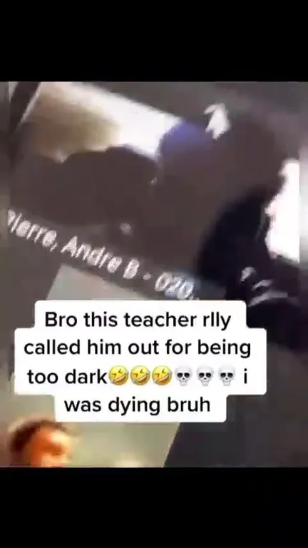 Teacher Calls Out the Dark Student