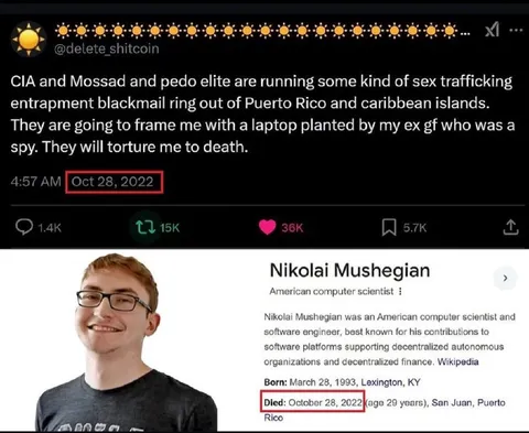 Nikolai Mushegian Death Tweet