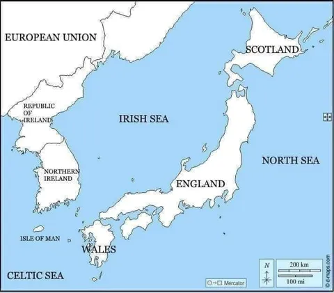Confusing British Isles Map