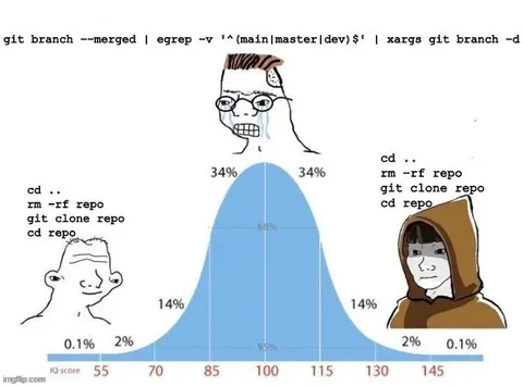 Git Branch IQ Bell Curve
