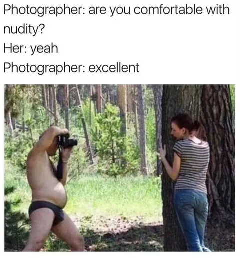 Photographer Asks About Nudity