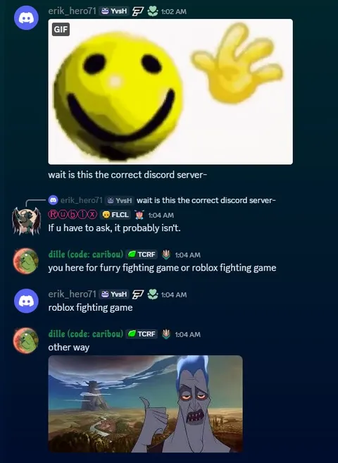 Wrong Discord Server