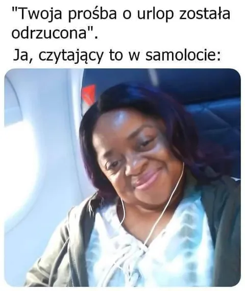 Odrzucony urlop w samolocie