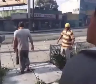 Неудачная драка на улице