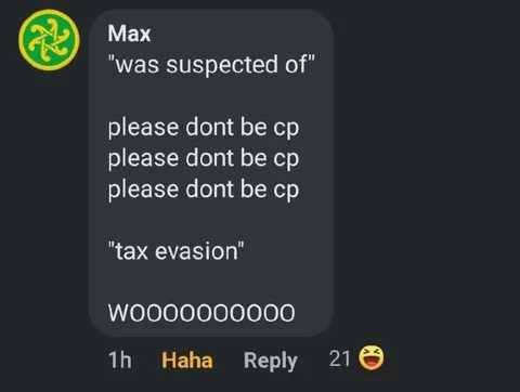 Suspected of Tax Evasion