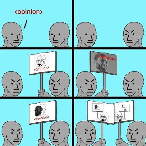Wojak Opinion Escalation
