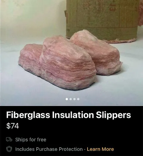 Fiberglass Insulation Slippers