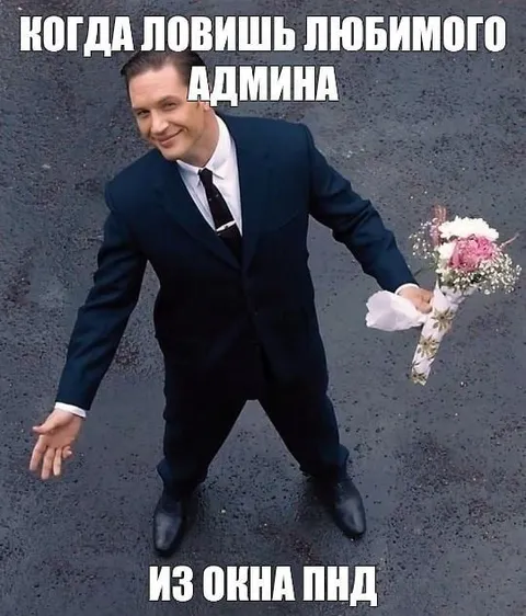 Любимого админа из окна ПНД