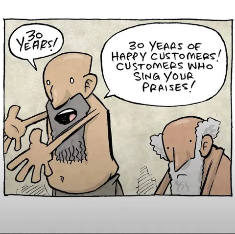 Thirty Years of Happy Customers