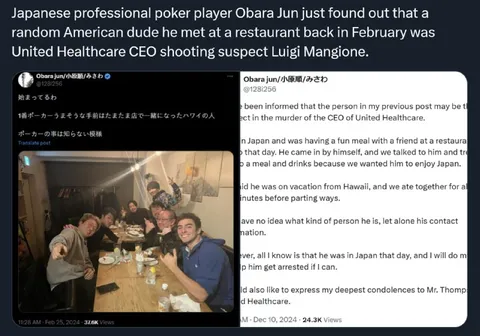 Obara Jun Meets Luigi Mangione