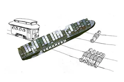Evergreen Ship Blocks Everything