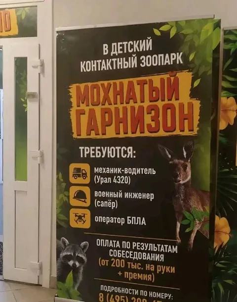Мохнатый гарнизон набирает сотрудников