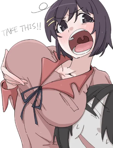 Anime Girl Offering a Bite