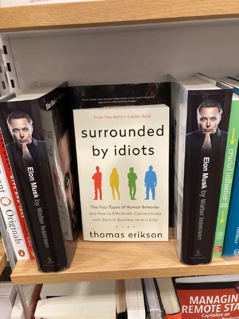 Surrounded by Elon Musk Books