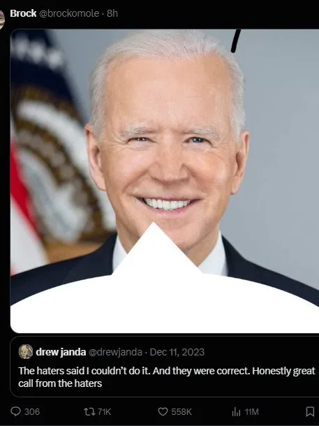 Biden Proves the Haters Right