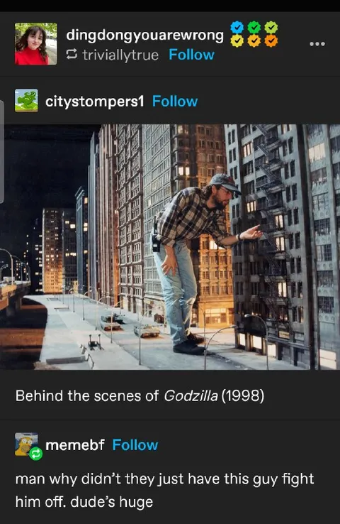 Giant Man Fights Godzilla