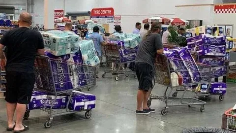 Запас туалетной бумаги в ковид