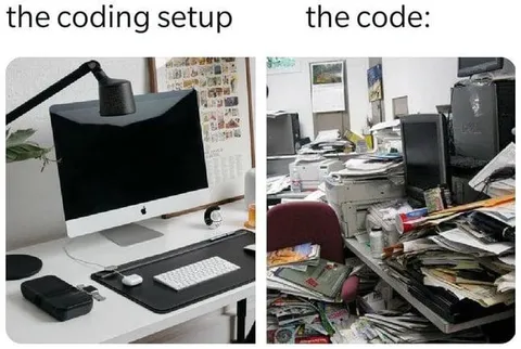 The Coding Setup vs The Code