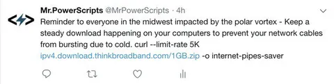 Polar Vortex Internet Pipe Saver