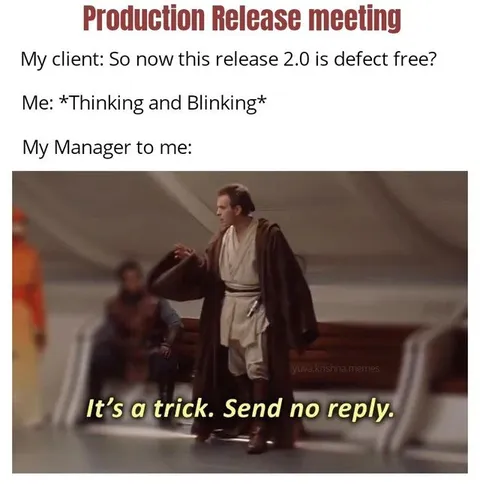 Production Release Meeting Trap