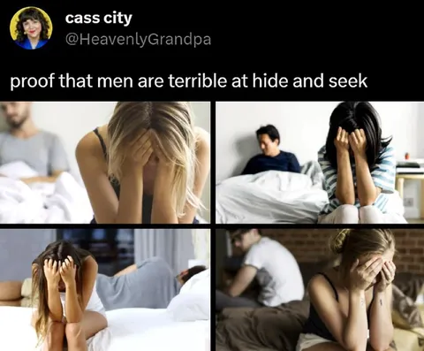 Men Are Terrible at Hide and Seek