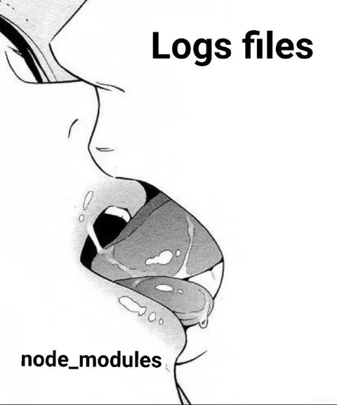 Logs files vs node_modules