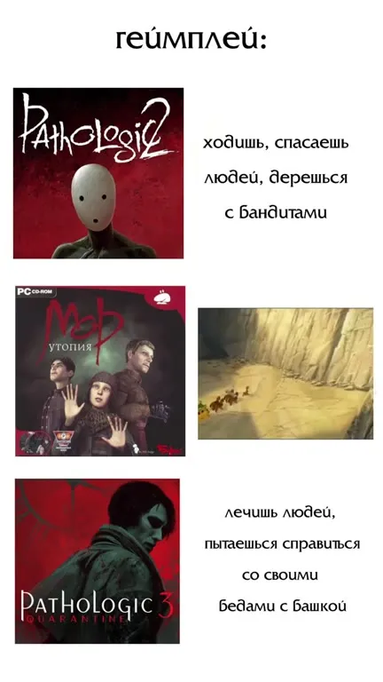 Геймплей Pathologic с башкой