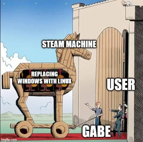 Steam Machine Trojan Horse