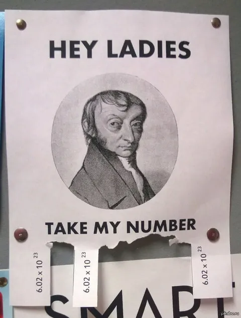 Avogadro’s Number Pickup Line