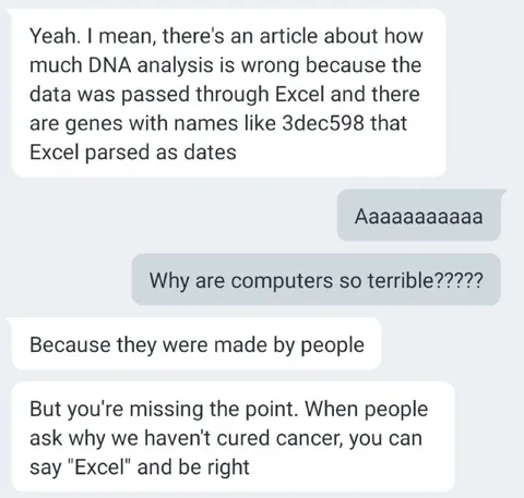 Excel Ruined DNA Analysis