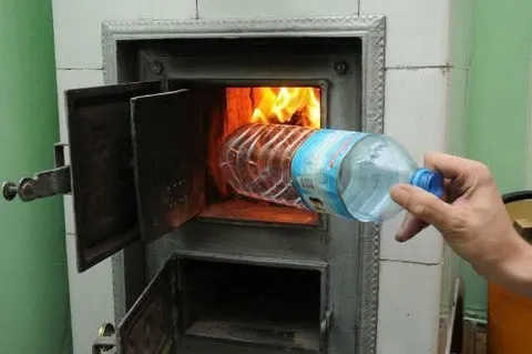 Сдача бутылки в печь