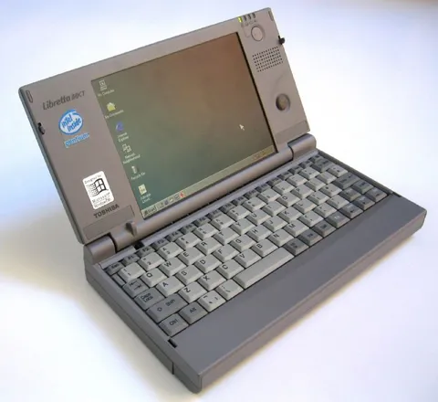 Vintage Toshiba Libretto Laptop