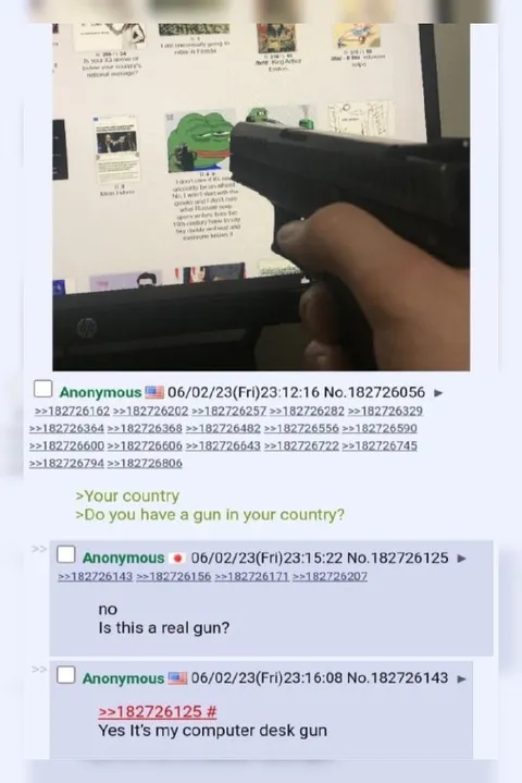 Computer Desk Gun